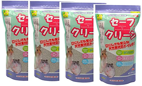 wild ハムスター用トイレ砂セーフクリーン約900cc×4個セット の商品画像