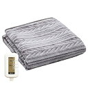 広電(KODEN) 電気毛布 掛け 敷き 188×130cm フランネル 室温センサー 抗ウイルス デオテックス AD対応 CWB801R-HVAD