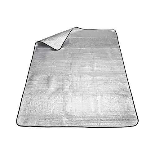 コモライフ 両面アルミシート 銀マット レジャーシート キャンプ 断熱シート 防寒 ブランケット アウトドア 防災 エマージェンシー サバイバル ピクニック 車中泊 サイズ/約148×195cm