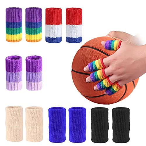 10個セット 指 サポーター 手指保護フィンガー ケア に適した 固定 指関節 バレー バスケ アウトドア ..