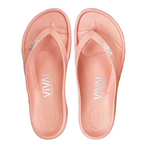VIVA! ISLAND SANDALS(ビバアイランド) FLIP FLOP ビーチサンダル (日本製)Salmon/26(25.5〜26.5cm)