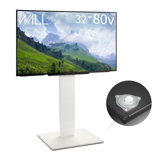 EQUALS イコールズ テレビ台 自立型テレビスタンド WALL V5 ハイタイプ 32～80V対応 サテンホワイト