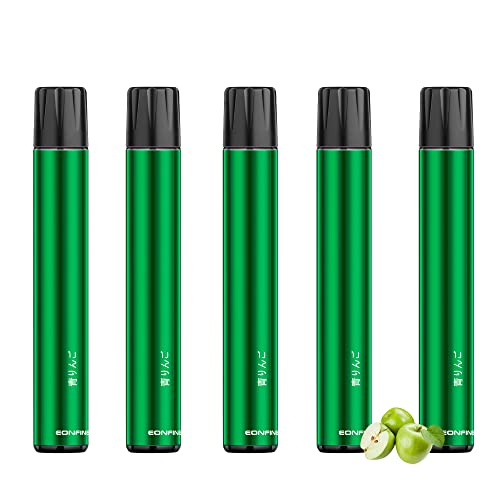 Eonfine 電子タバコ 使い捨て vape ベイプ 7500回吸引可能 青いりんご 禁煙パイポ  ...