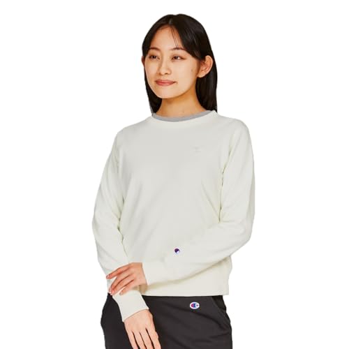 [チャンピオン] スウェット 長袖 裏毛 刺繍 ワンポイントロゴ クルーネックスウェットシャツ ウィメン..