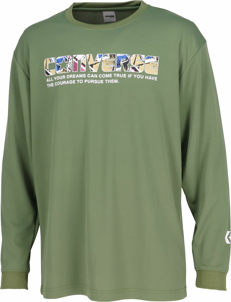 【メール便OK】CONVERSE(コンバース) CB232365L メンズ プリントロングスリーブシャツ 長袖Tシャツ バスケットボール プラクティスシャツ