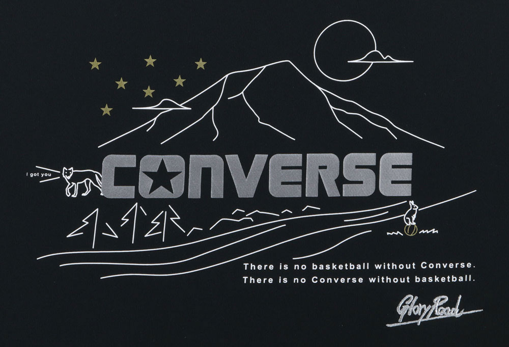 【メール便OK】CONVERSE(コンバース) CBG231351 メンズ 半袖 プリントTシャツ ゴールドシリーズ バスケットボール