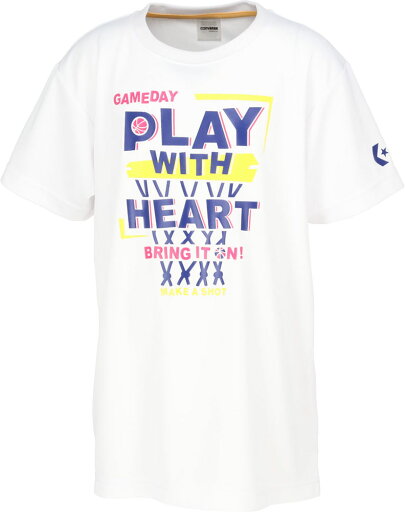 【メール便OK】CONVERSE(コンバース) CB442354 ジュニア プリントTシャツ バスケットボール 半袖 練習用 子供用 【メール便OK】CONVERSE(コンバース) CB442354 ジュニア プリントTシャツ バスケットボール 半袖 練習用 子供用