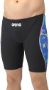 【メール便OK】2025SS ARENA(アリーナ) AS5SWM19M メンズ 競泳トレーニング水着 スパッツ ハーフレッグ 水泳 練習用