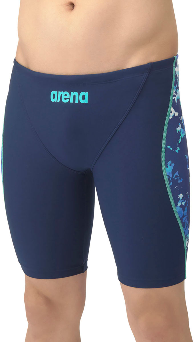 【メール便OK】2025SS ARENA(アリーナ) AS5SWM19M メンズ 競泳トレーニング水着 スパッツ ハーフレッグ 水泳 練習用
