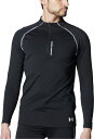 【メール便OK】UNDER ARMOUR(アンダーアーマー) 6001981 メンズ UAラッシュ ガード 1/4ジップ ハーフジップ トップス 長袖 海 プール