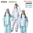 nima(ニーマ) JR-1504 ジュニア スキーウェア 上下セット 耐水圧10000mm