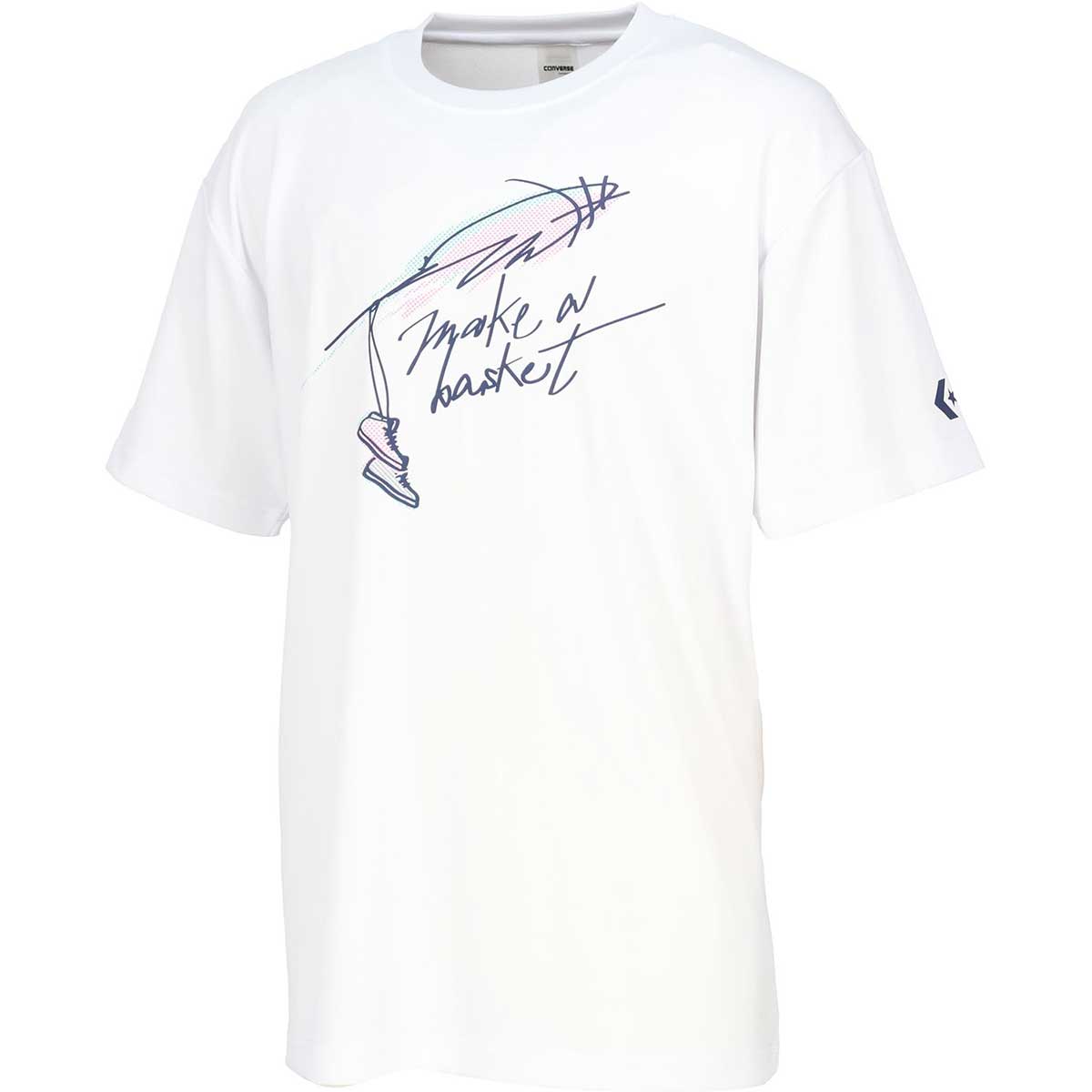 【メール便OK】ユニセックス バスケットボールTシャツ プリントTシャツ CONVERSE(コンバース) CB251363