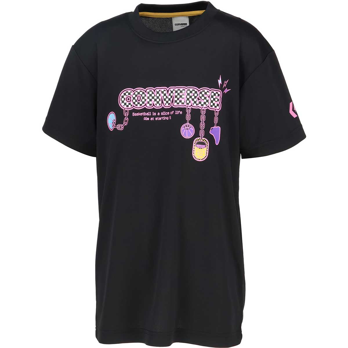 【メール便OK】CONVERSE(コンバース) CB451355 ジュニア バスケットボールTシャツ Jr.プリントTシャツ