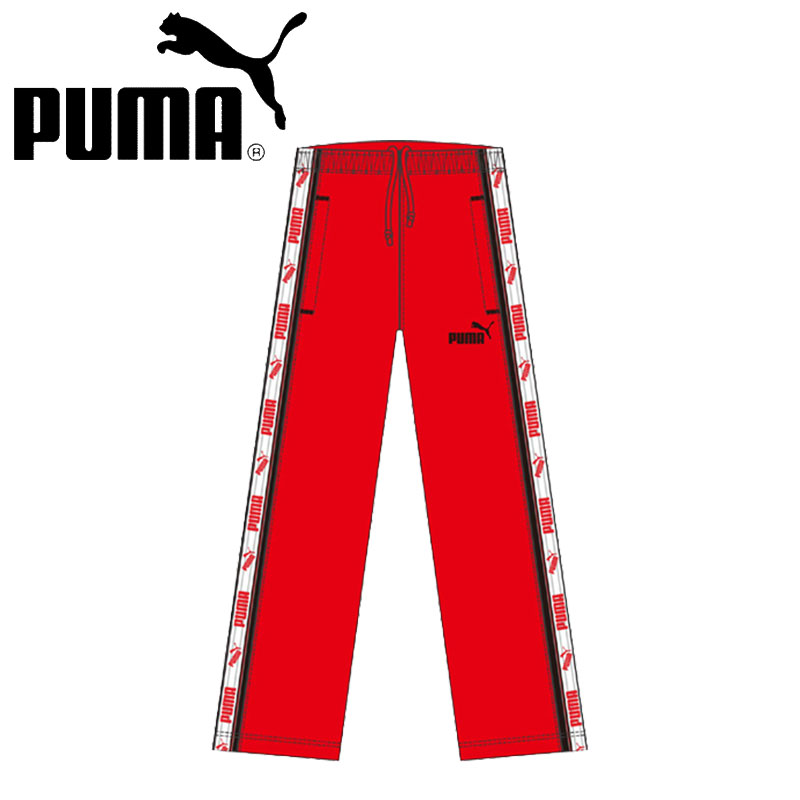 PUMA(プーマ) 822820 ジュニア 裏トリコット ウインドブレーカー パンツ 体育 通学