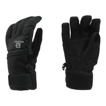 【SALOMON】 JP BUFFALO GLOVE M スキーグローブ GLO1603 L39419900(BLACK/GALET GREY)