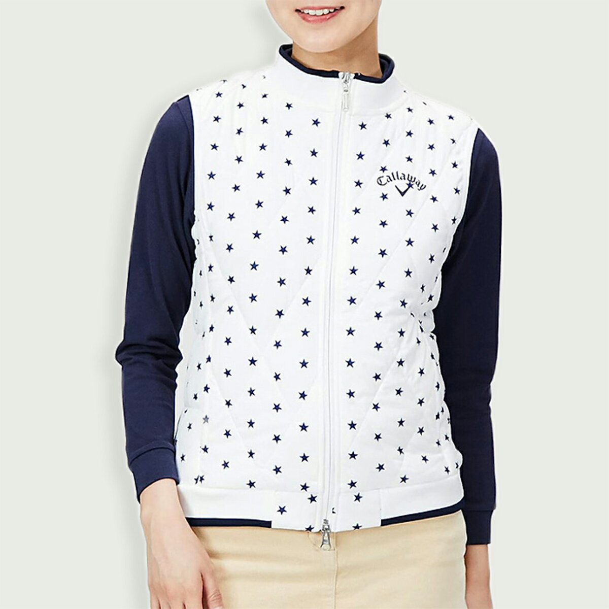 【メール便OK】Callaway キャロウェイ フルジップ中綿ベスト レディース ゴルフウエア Callaway(キャロ..