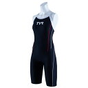 TYR(ティア) SSLIDJR-20S ジュニア ガールズ 競泳トレーニング水着 ショートジョン スパッツスーツ 練習用(4)
