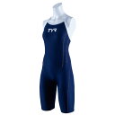 TYR(ティア) SSLIDJR-20S ジュニア ガールズ 競泳トレーニング水着 ショートジョン スパッツスーツ 練習用(4)
