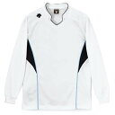【メール便OK】DESCENTE(デサント) DSS-4813 長袖 ゲームシャツ バレーボール WBK