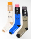 【メール便OK】RUSTY(ラスティ) 932941 メンズ スノーソックス 厚手 ロングソックス スキー スノーボード ウィンターソックス