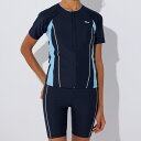 FILA(フィラ) 313203 レディース フルジップ 半袖 フィットネス水着 スイムウェア セパレーツ 水泳 袖付き