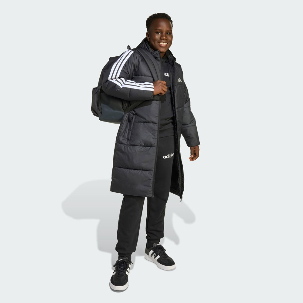 アディダス adidas ロングコート キッズ ジュニア ベンチコート 保温性 撥水 子供...