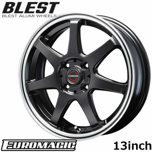 アルミホイール ホイール4本セット ブレスト BLEST ユーロマジック Type-S-07 13インチ 4.00B 4穴 インセット43 PCD100 【代引...