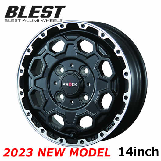 ホイール4本セット 2023年新作 アルミホイール 14インチ プロボックスリフトアップ向け ブレスト BLEST バーンズテック PROCK-Stream 6...