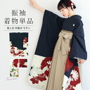 マラソン☆最大1000円クーポン配布中☆7/26 1:59まで 振袖 単品 着物 ロング丈 レディース 小紋振袖 絵羽柄 卒業式 振り袖 ピンク 紺 オリーブ ...