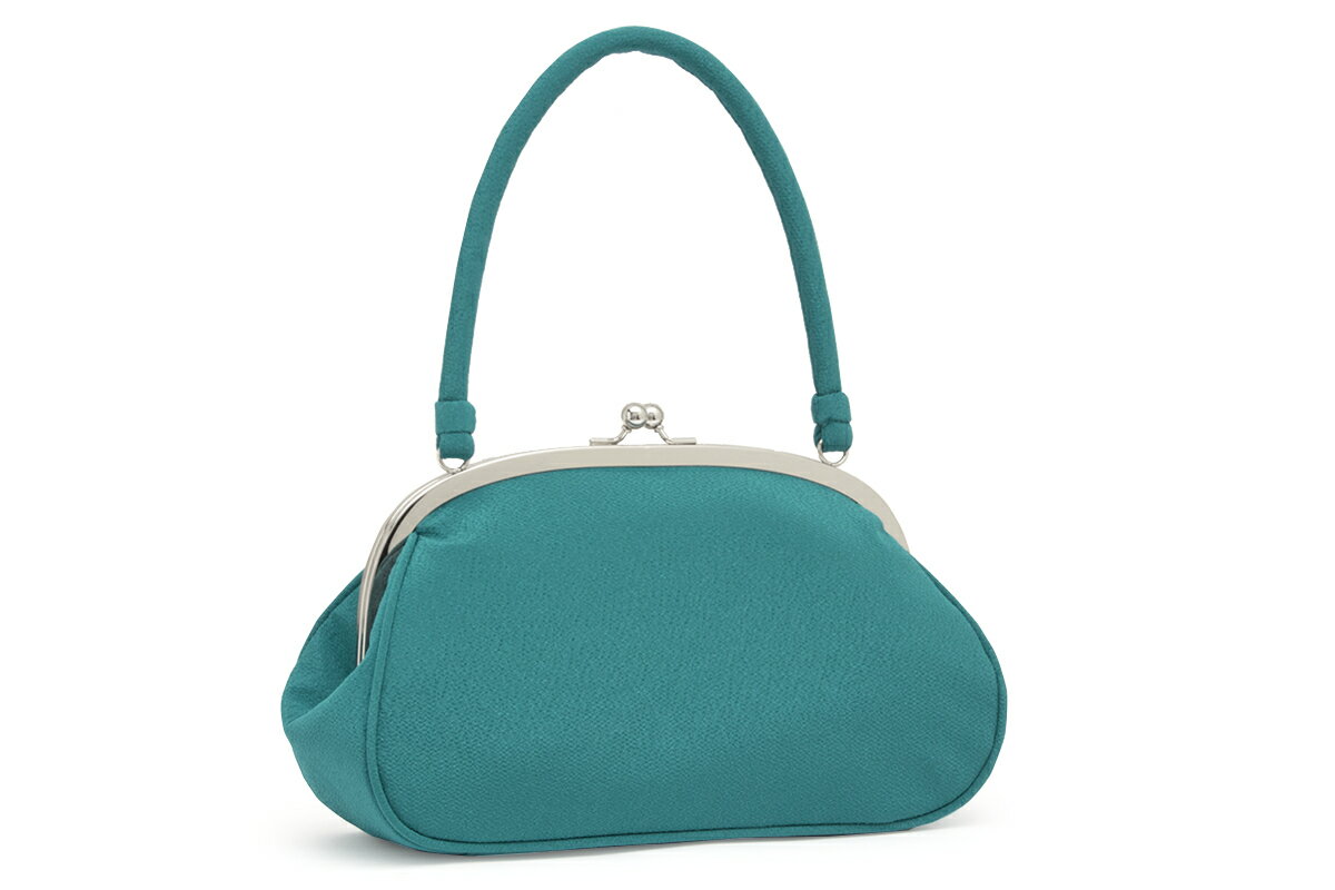 Black Friday☆最大1000円クーポン配布中☆卒業式 バッグ 袴 成人式 単品 振袖 袴用 振袖用 がま口バッグ 青系 ブルー 椿 つばき 花 刺繍 縮緬 ちりめん 手提げバック カジュアル かばん 鞄 バック 手提げバッグ レトロ