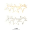 ヘアピン ダボピン 星 スター ヘアライン メタル カジュアル パーティー ゴールド シルバー ヘアアクセサリー