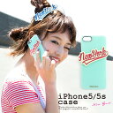 \浴衣フェス開催中/最大1000円クーポン配布中☆7/16までiphoneケース スマホケース ミントグリーン 英字 newyork iphoneSE/5/5s用 新原愛加 Love+ ラブプラス 日本製
