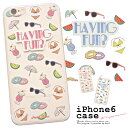 \浴衣フェス開催中/最大1000円クーポン配布中☆7/16までiphoneケース スマホケース 2色 ビーチ イラスト POP クリア 透明 iphone6用 新原愛加 Love+ ラブプラス 日本製