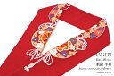 【5/1~7★クーポンで最大10%OFF】半襟 振袖 刺繍 成人式 半衿 卒業式 袴用 赤 レッド 桜 花 鞠 源氏車 縮緬 ちりめん フォーマル 日本製