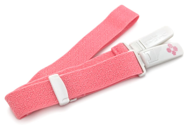 【Fashion THE SALE限定】最大半額★全品クーポン最大1000円OFF】コーリンベルトDX　ローズピンク　七宝柄　日本製　着物ベルト　コーリンベルトデラックス　M・Lサイズ　和装小物　着付け小物　便利小物