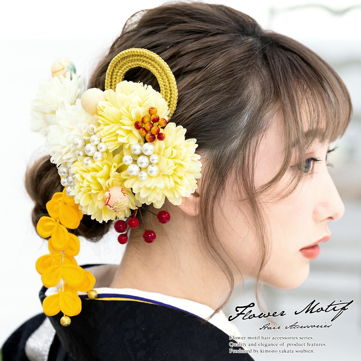 入学式母の着物髪型ヘアスタイル5選 卒園式卒業式ヘア小物を使って華やかに