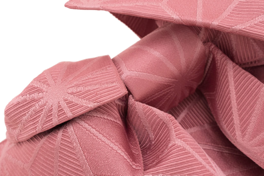 作り帯　ブランド　Jouer ete couleur　薄紅色　ピンク　麻の葉　リボン　りぼん　浴衣帯　結び帯　付帯　つくり帯　浴衣向け　日本製　【あす楽対応】