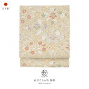 【5/1~7★クーポンで最大10%OFF】袋帯 単品 レディース 小杉織物 訪問着 礼装 正装 フォーマル ベージュ 葡萄唐草 全通柄 ポリエステル 上品 レト...