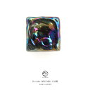 \超目玉!最大50%off/◎まとめ買いで最大10%OFF!6/28~7/12 9:59まで帯留め ビードロ 鉄紺色 ダークネイビー ガラス オパール 四角 ス...