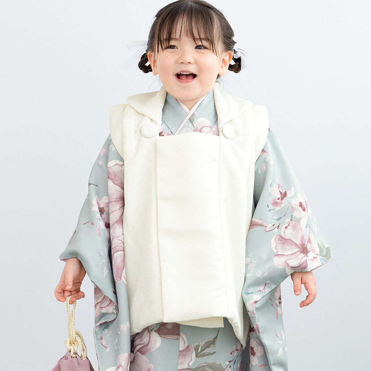 楽天市場】七五三 着物 3歳 正絹（カラーブルー）（キッズ・ベビー