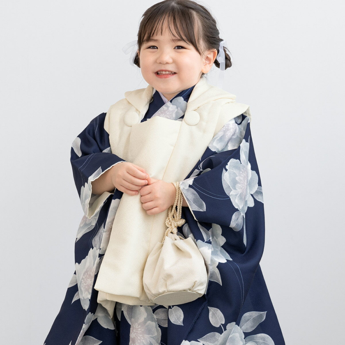 楽天市場】七五三 着物 3歳 販売（カラーネイビー）（着物セット｜和服