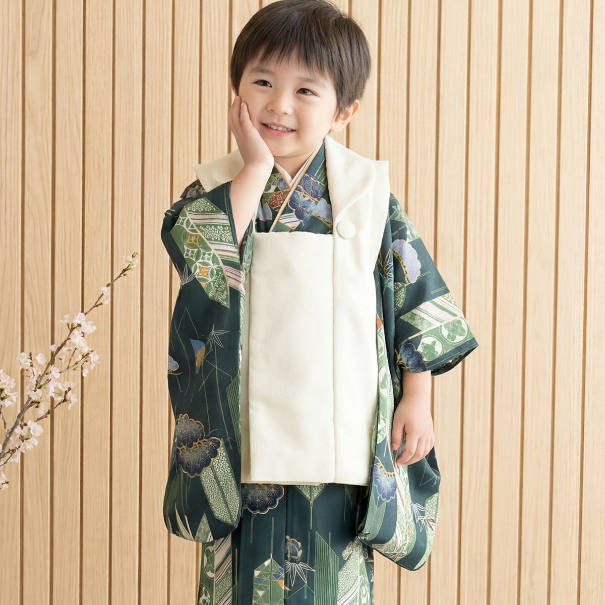 楽天市場】七五三 3歳 男の子 被布（柄矢羽・矢羽根）の通販