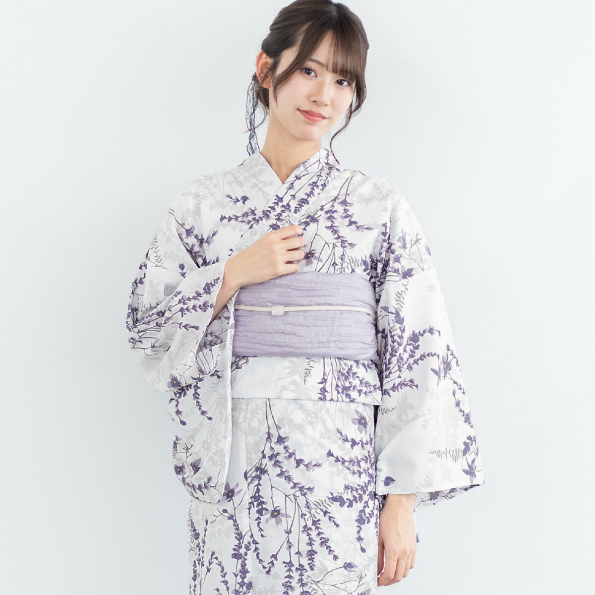 楽天市場】二部式浴衣（カラーパープル）（浴衣セット｜和服