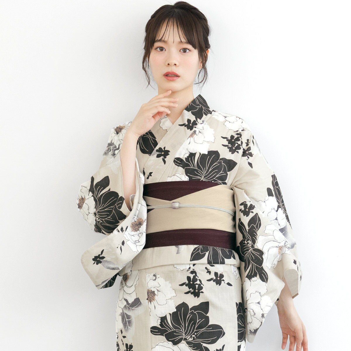 楽天市場】椿（柄牡丹,向日葵）（浴衣セット｜和服）：レディース