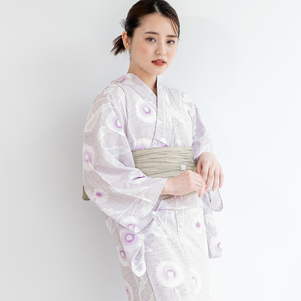楽天市場】浴衣 紫 セット（カラーパープル）（浴衣セット｜和服