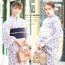 \浴衣フェス/7/16まで限定★クーポンで1BUY50%OFF・2BUY60%OFF浴衣 セット レディース 浴衣セット 作り帯 大人 3点セット(浴衣/帯/下...
