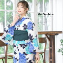 \浴衣フェス/7/16まで限定★クーポンで1BUY50%OFF・2BUY60%OFF浴衣 セット レディース レトロ 浴衣セット 大人 3点セット ホワイト 白...