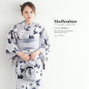 \超目玉!60%offクーポン発行中/マラソン限定☆8/11 1:59まで 浴衣 セット レディース 浴衣セット 兵児帯 大人 3点セット グレー 灰色系 ホワ...