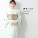 \浴衣フェス/7/16まで限定★クーポンで1BUY50%OFF・2BUY60%OFF浴衣 セット レディース 浴衣セット 兵児帯 大人 3点セット ブルー 水色 グレー系 帯 花 フラワー 可憐 夏 花火大会 モダン S フリー 送料無料