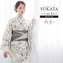 \50%OFF☆12,990円⇒6,495円/★まとめ買いで最大10%OFF!☆6/28~7/12 9:59浴衣 セット レディース 浴衣セット 半幅帯 2025 floro 簡単 涼しい コーディネート済み 薄黄色 紫 グレー くすみカラー 花柄 おしゃれ 可愛い 下駄 S フリー 送料無料(4)